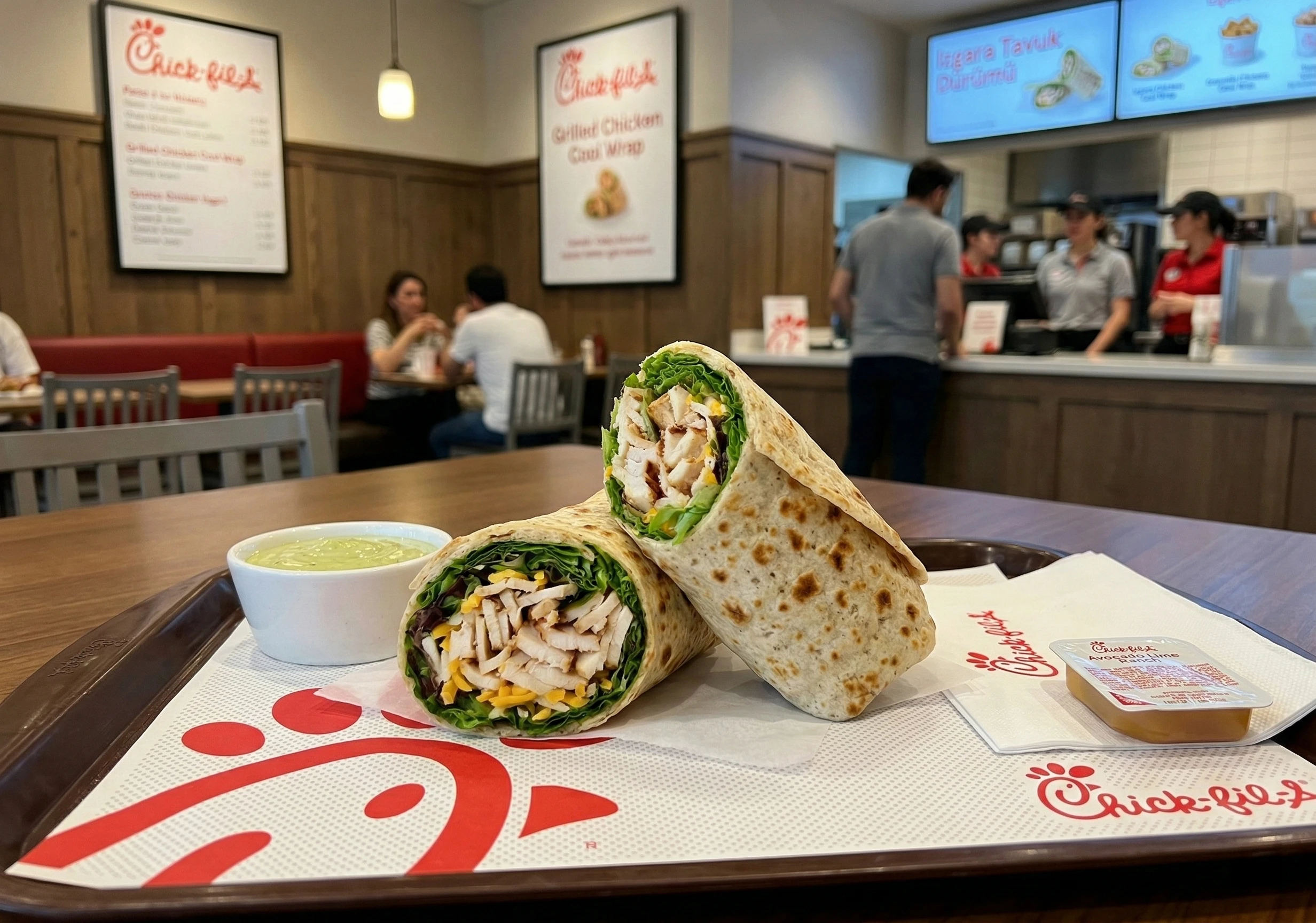 Spicy Cool Wrap chick fil a menu